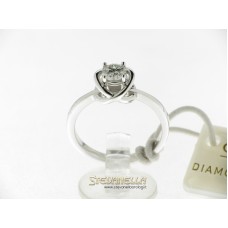 Chimento anello solitario oro bianco e diamante ct.0,40 Sim Ref. 82438005 